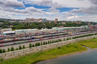 Отправка поезда Москва - Иркутск